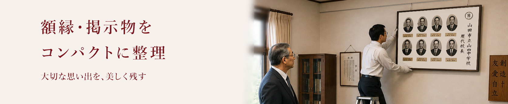 額縁コンパクト｜歴代写真をすっきり美しく整理