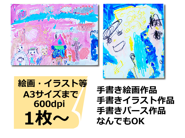 写真整理のアルバムコンシェルジュ 絵画・イラストスキャンサービス